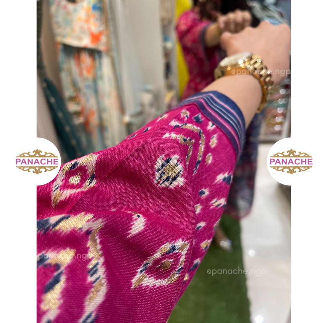 Semi formal print on print suits