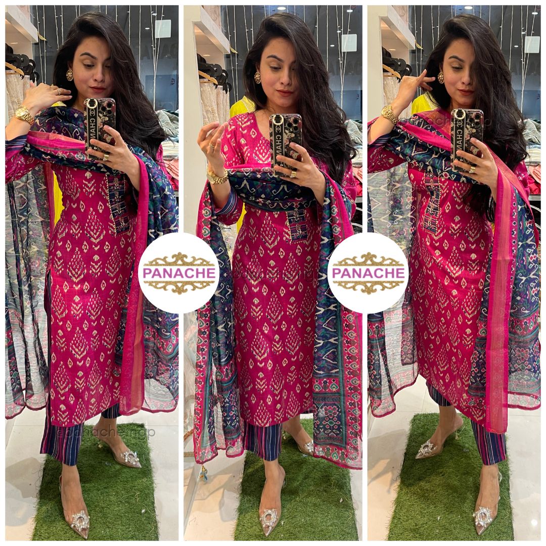 Semi formal print on print suits