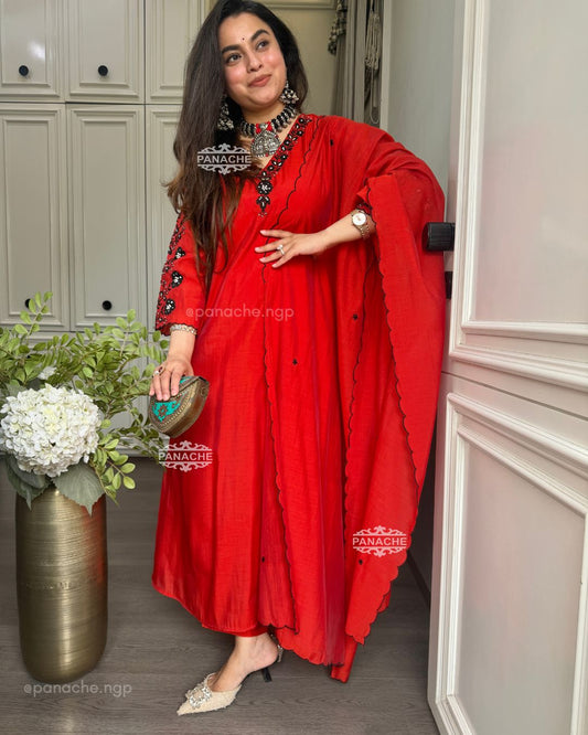 Sindoori red vintage set
