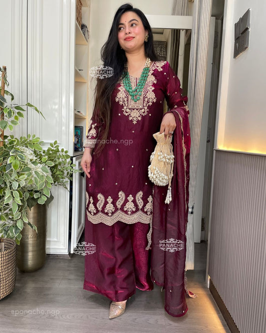 Wine party wear set