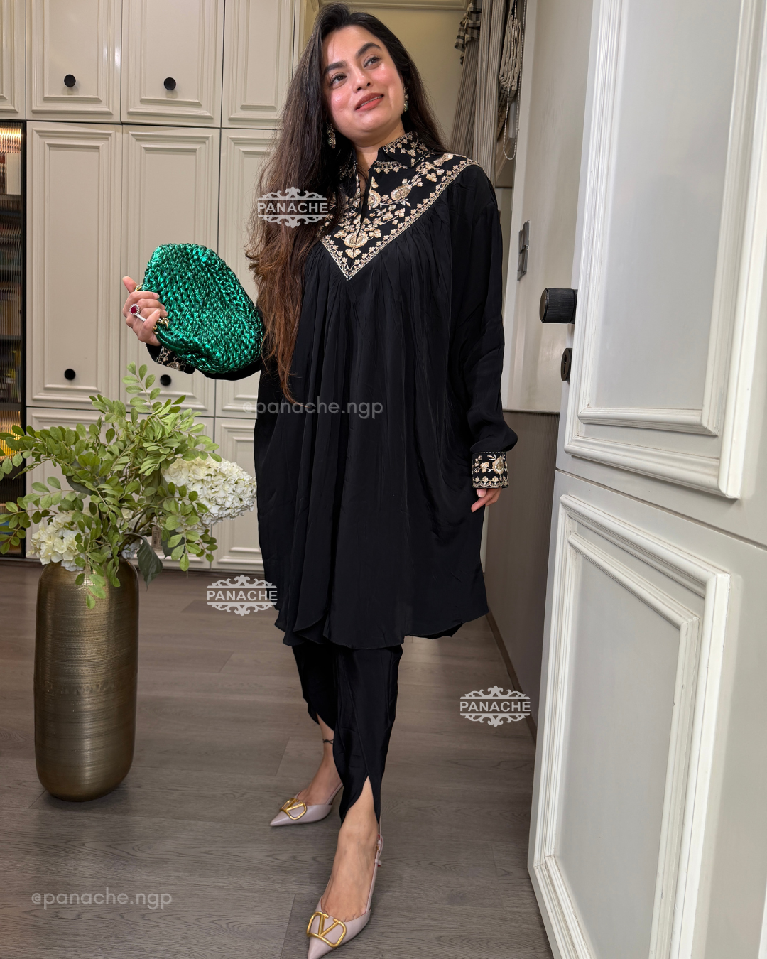 Black Choga kaftan