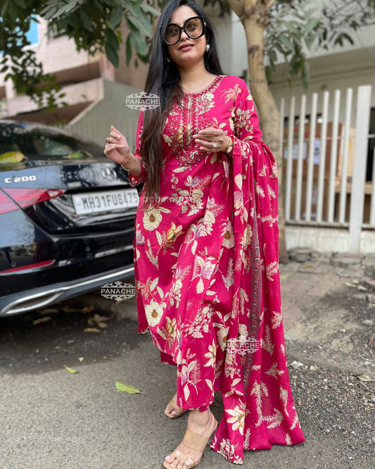 Print on print cotton set