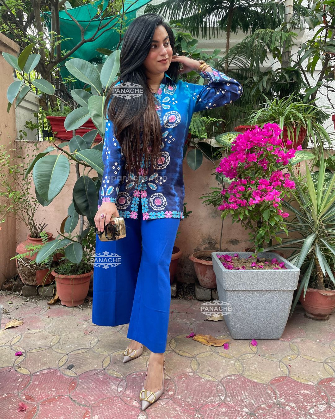 Ombre Bandhani shirt