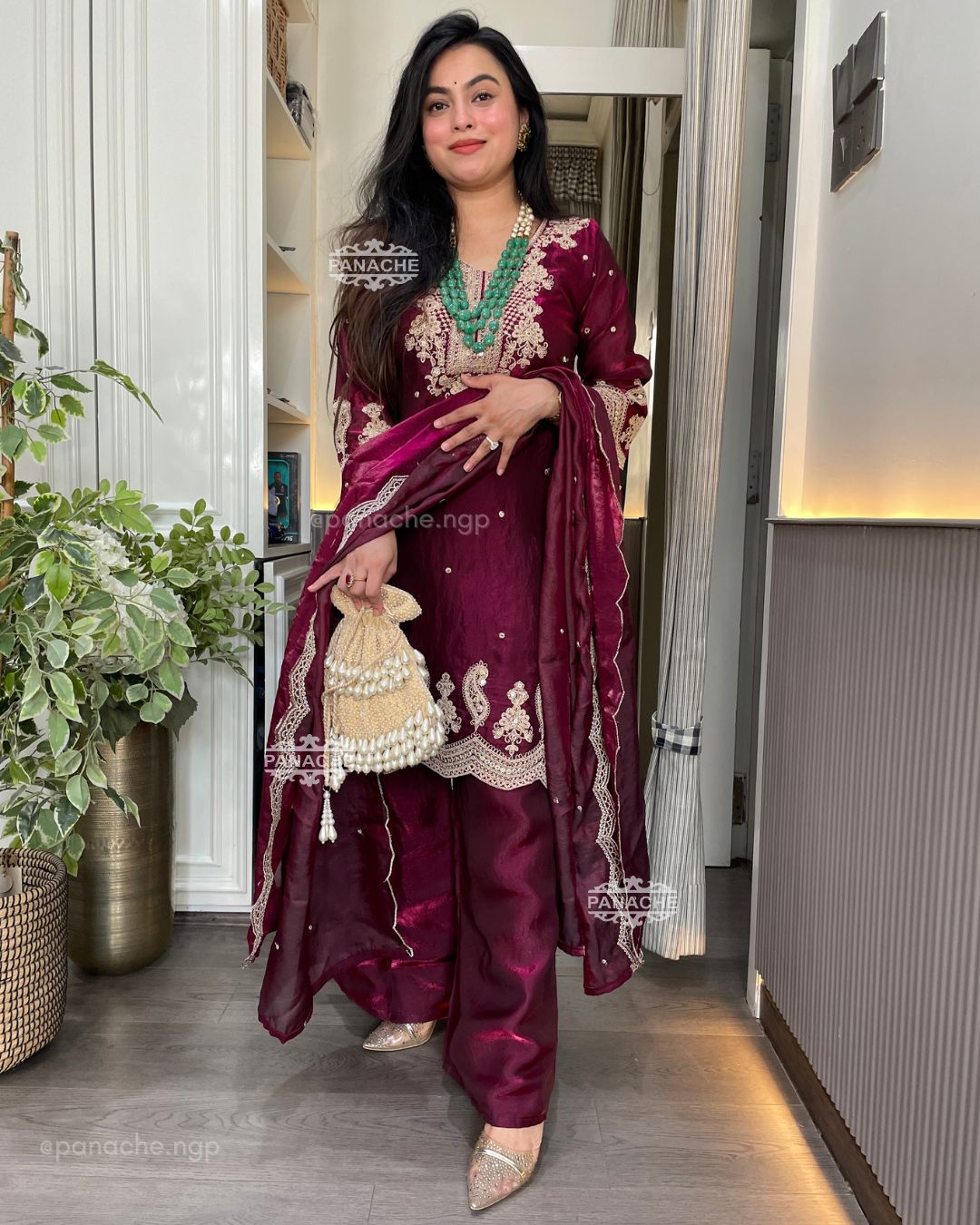 Wine party wear set