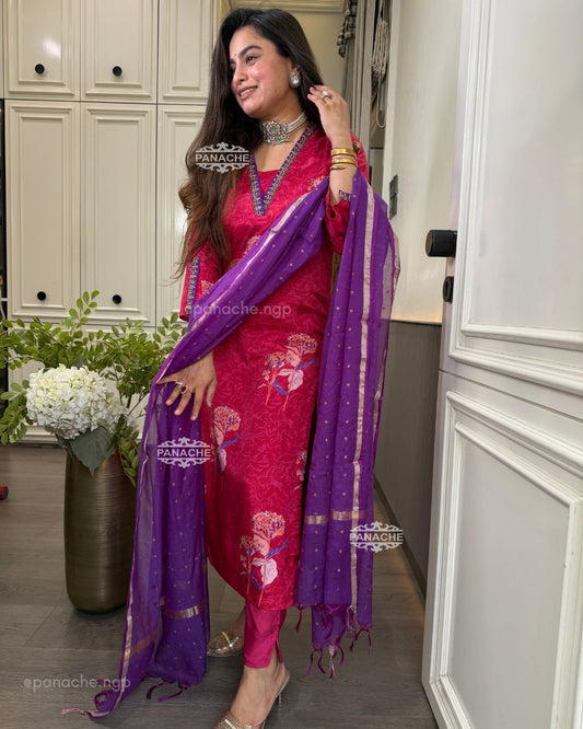 Pittan floral suit set