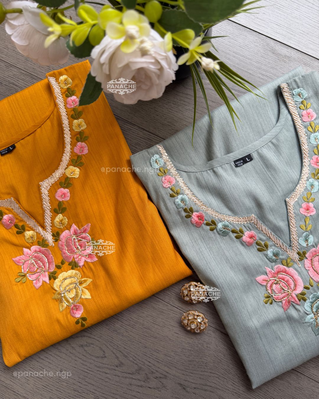 Floral scallop Coord