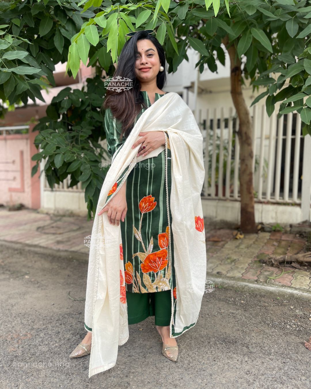 Appliqué garden mul set