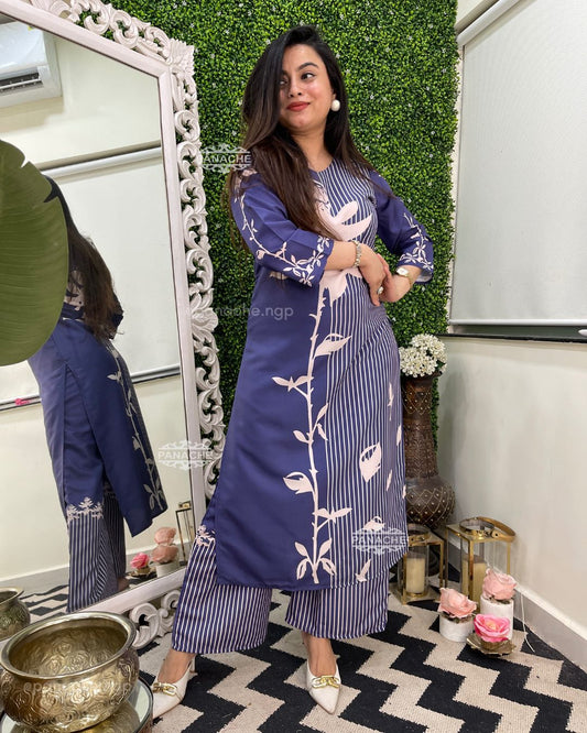Budget printed suit