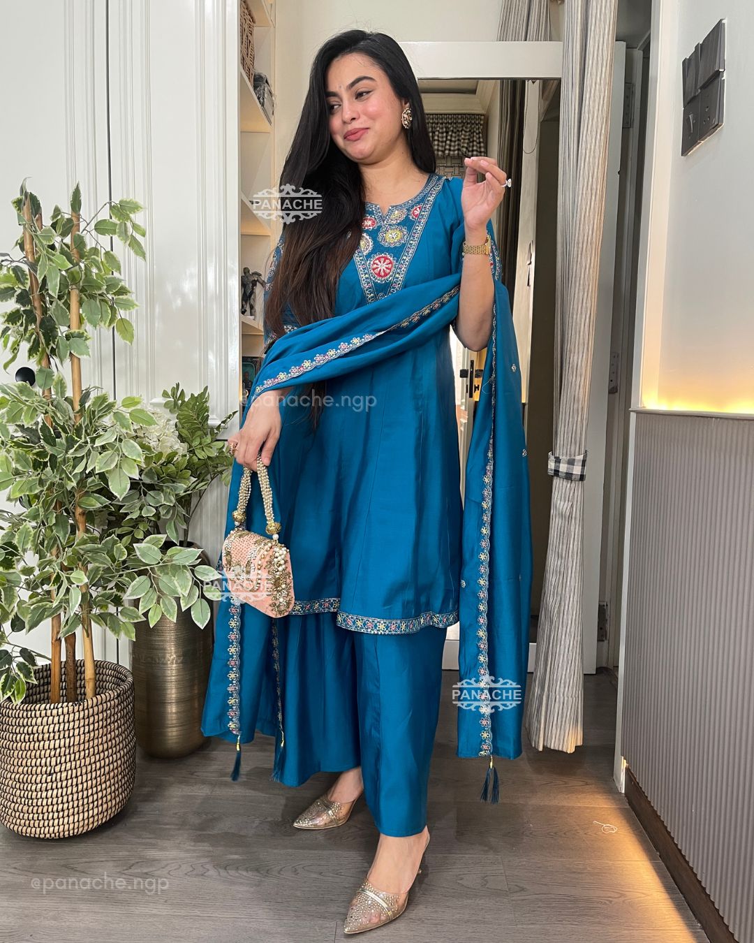 Teel gharara set