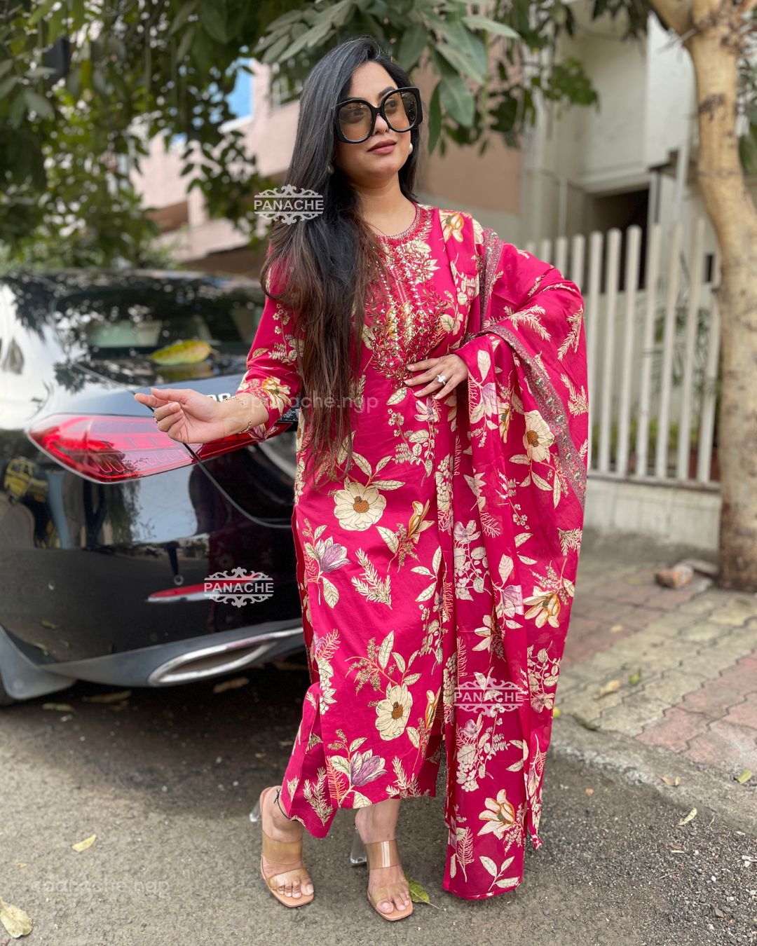 Print on print cotton set
