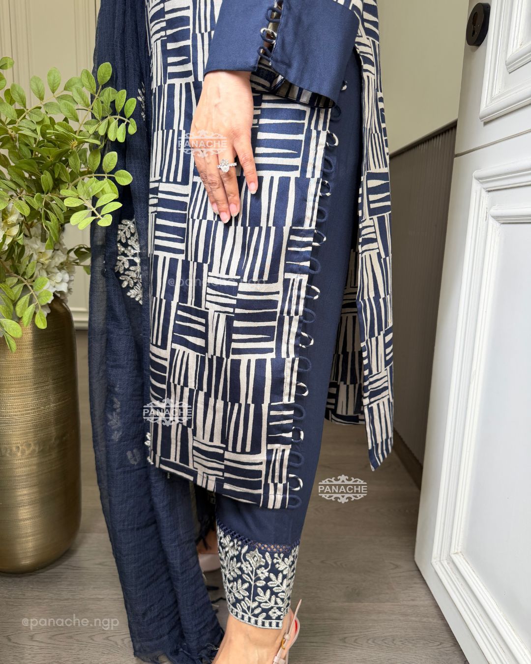 Navy grace suit set