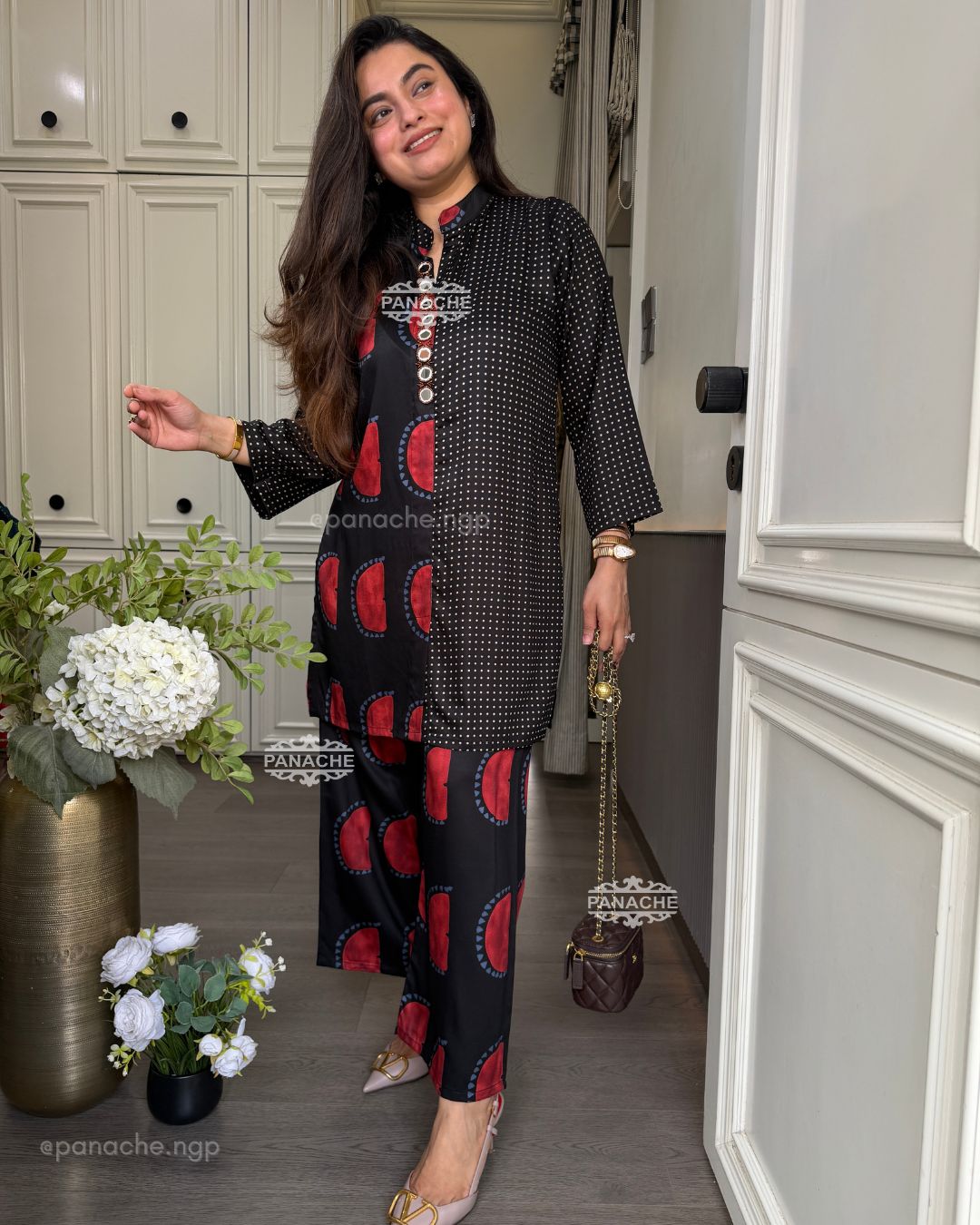 Slub gajji sets - Black