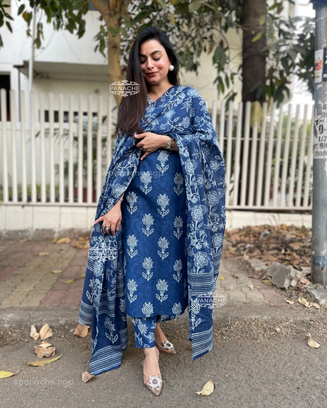 Print on print indigo set