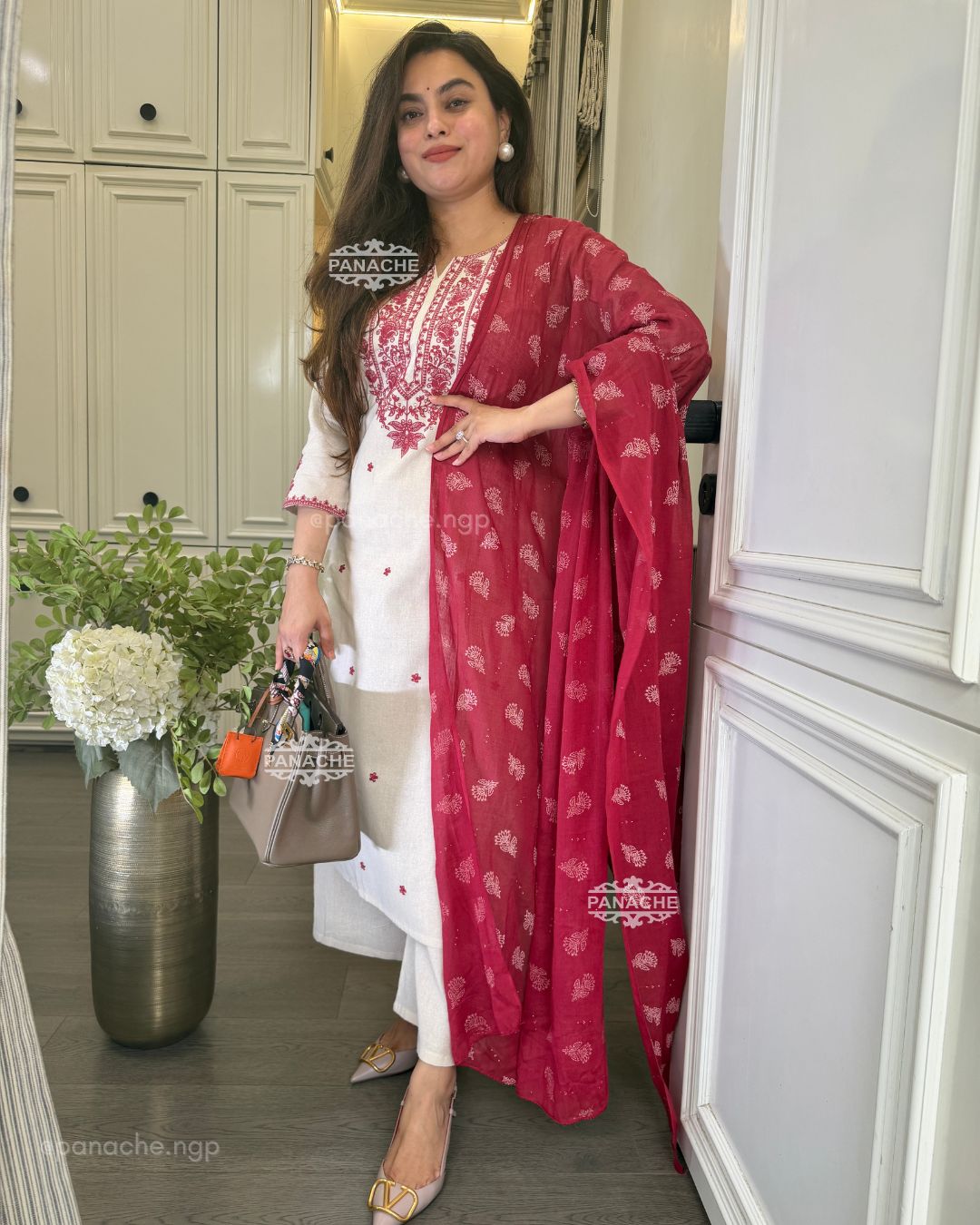 Cotton embroidered sets