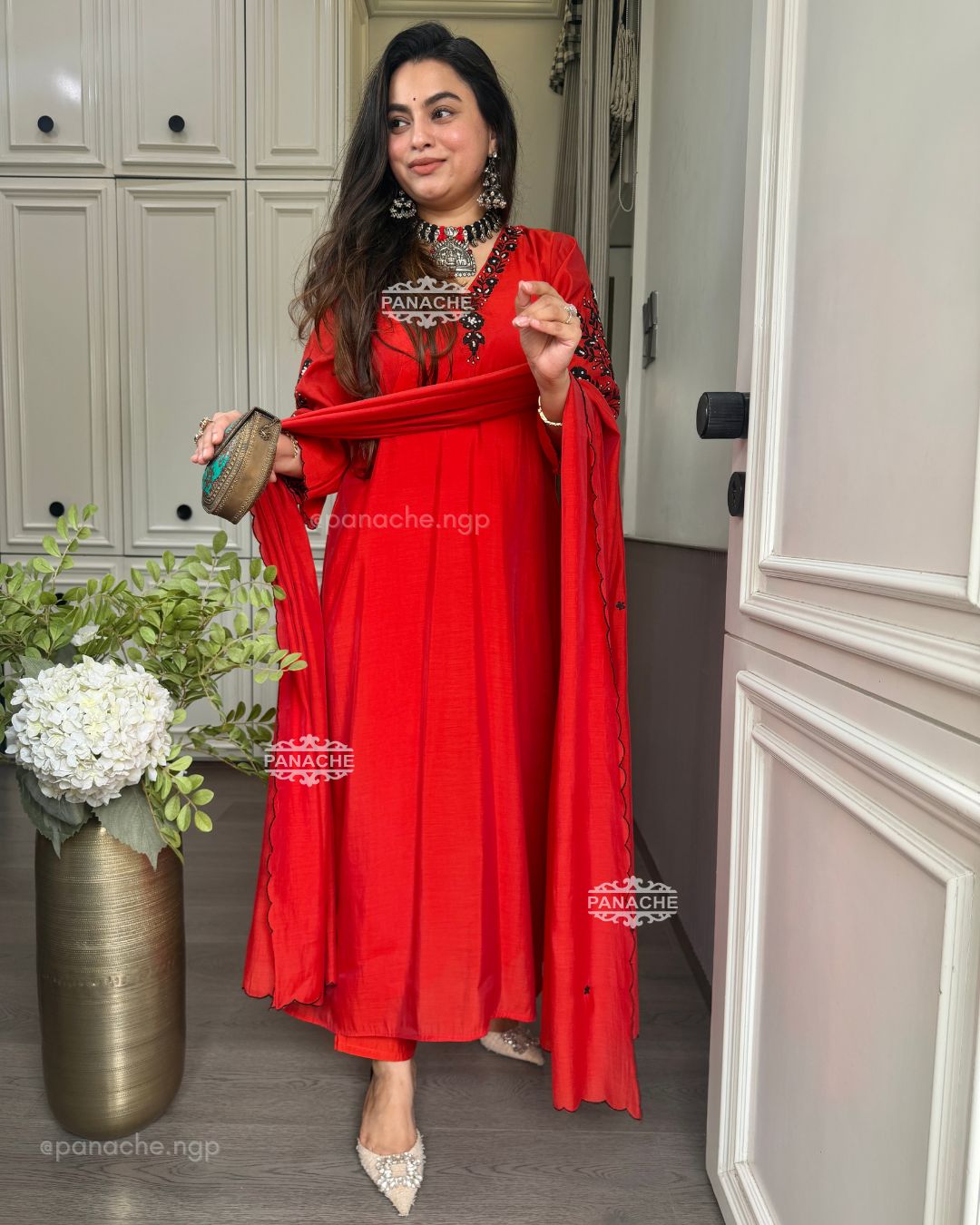 Sindoori red vintage set