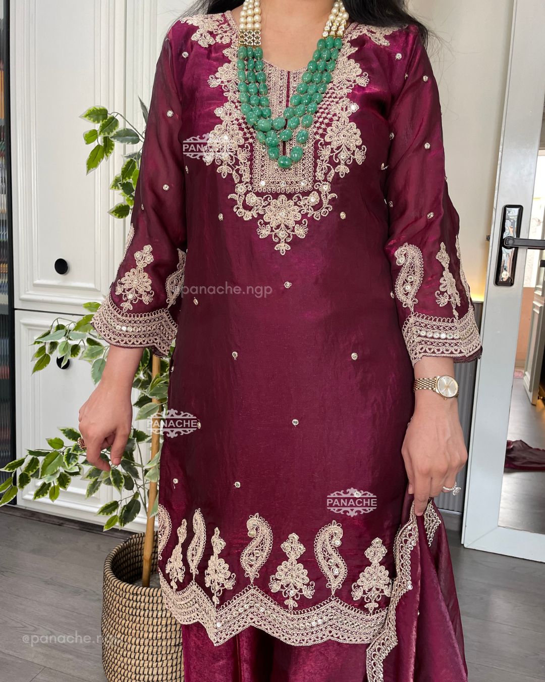 Wine party wear set