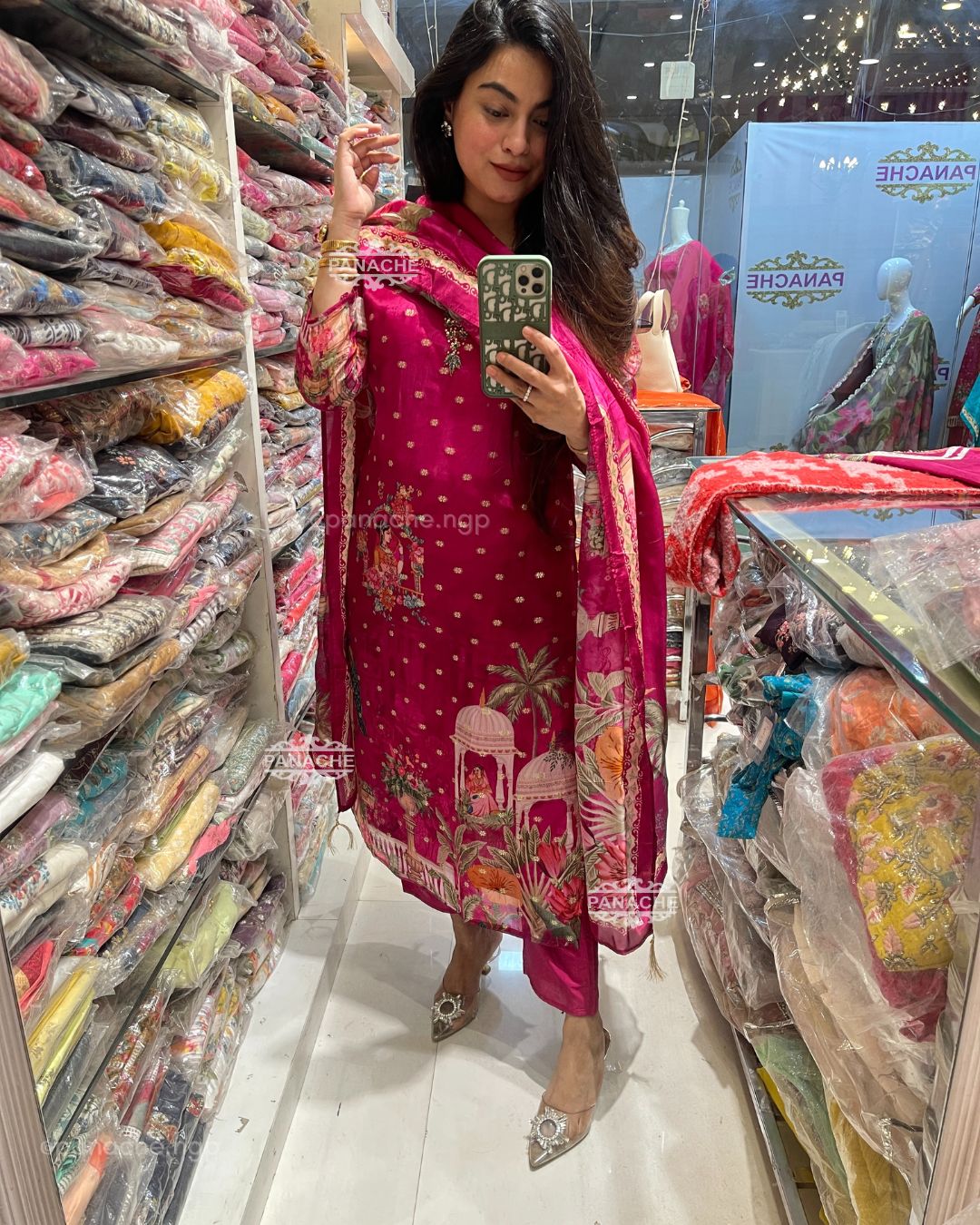 Pink Banarasi set