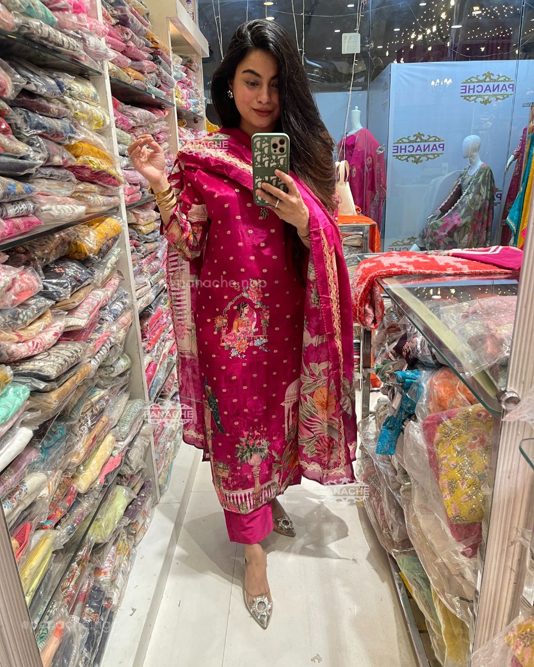 Pink Banarasi set