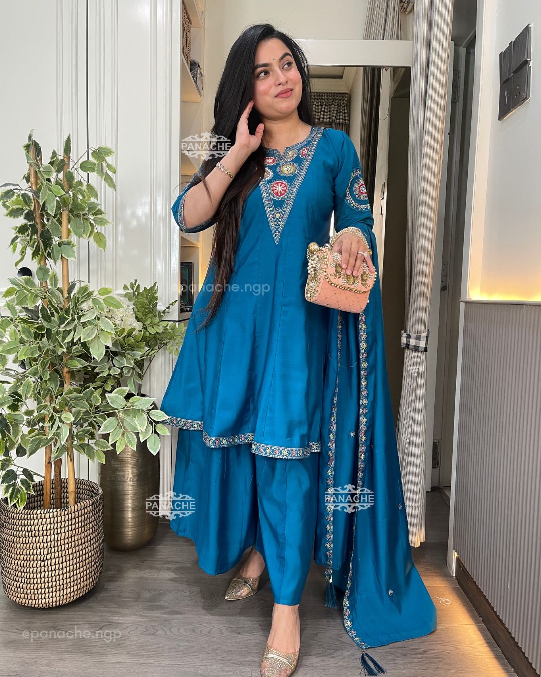 Teel gharara set