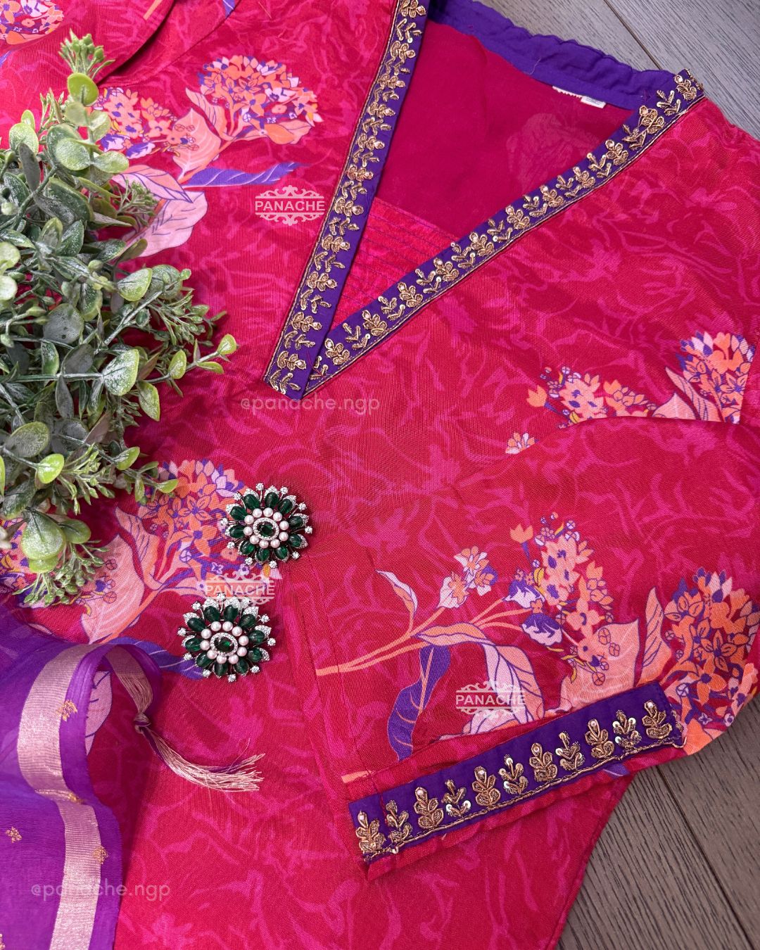 Pittan floral suit set