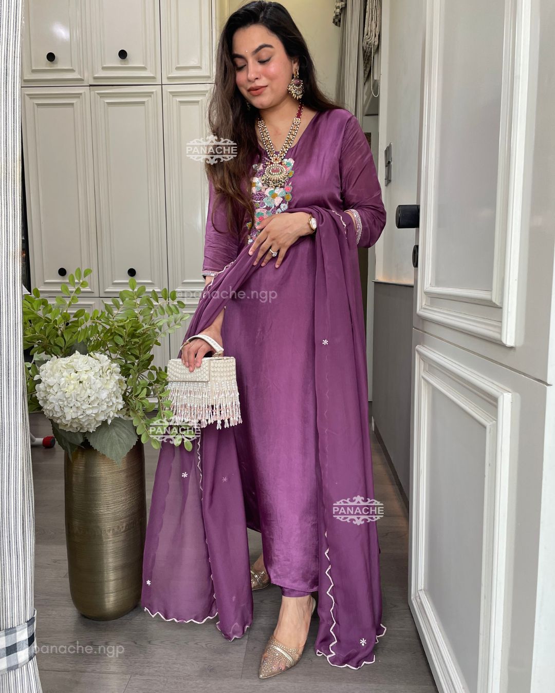 Lavender Sitara set