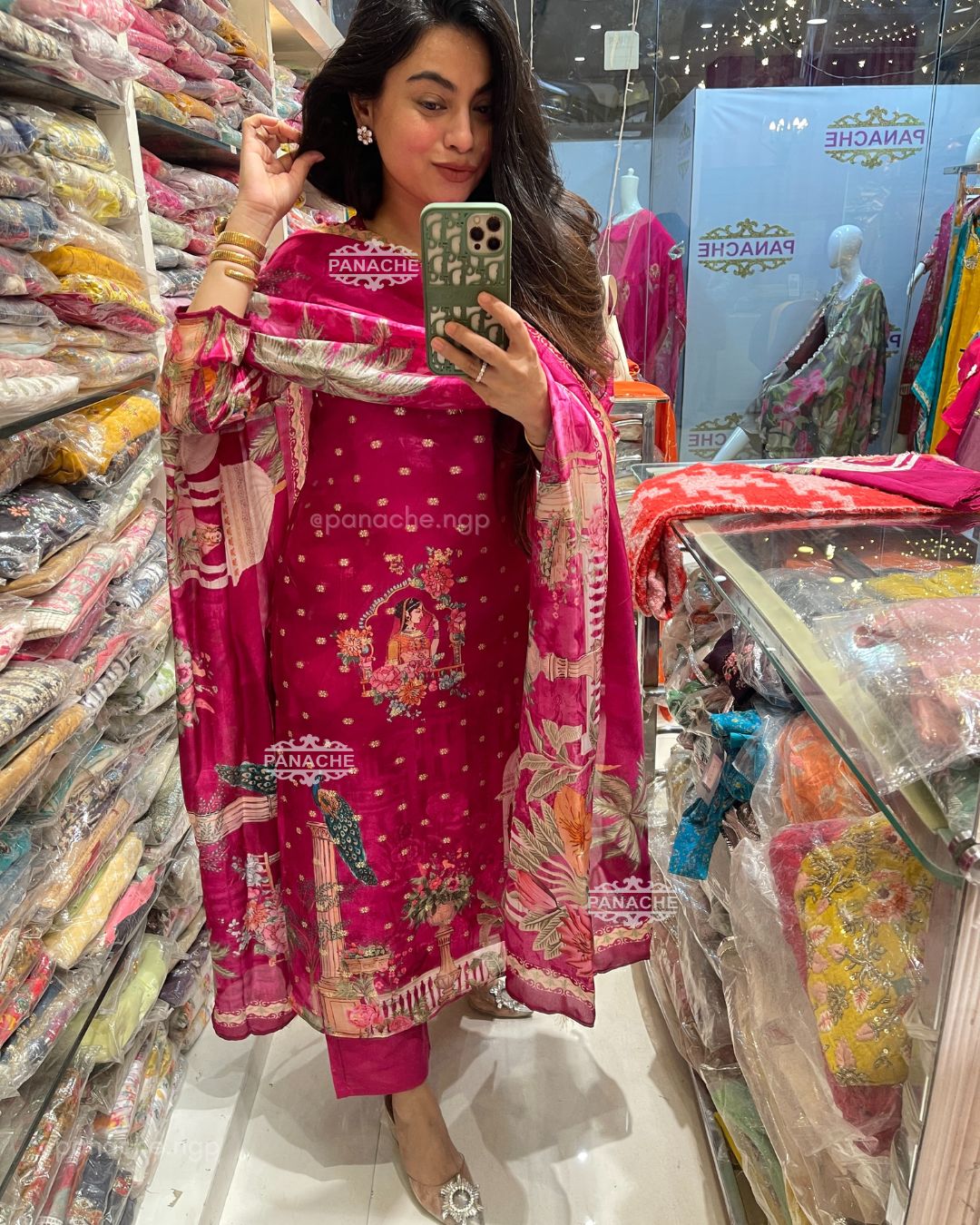 Pink Banarasi set