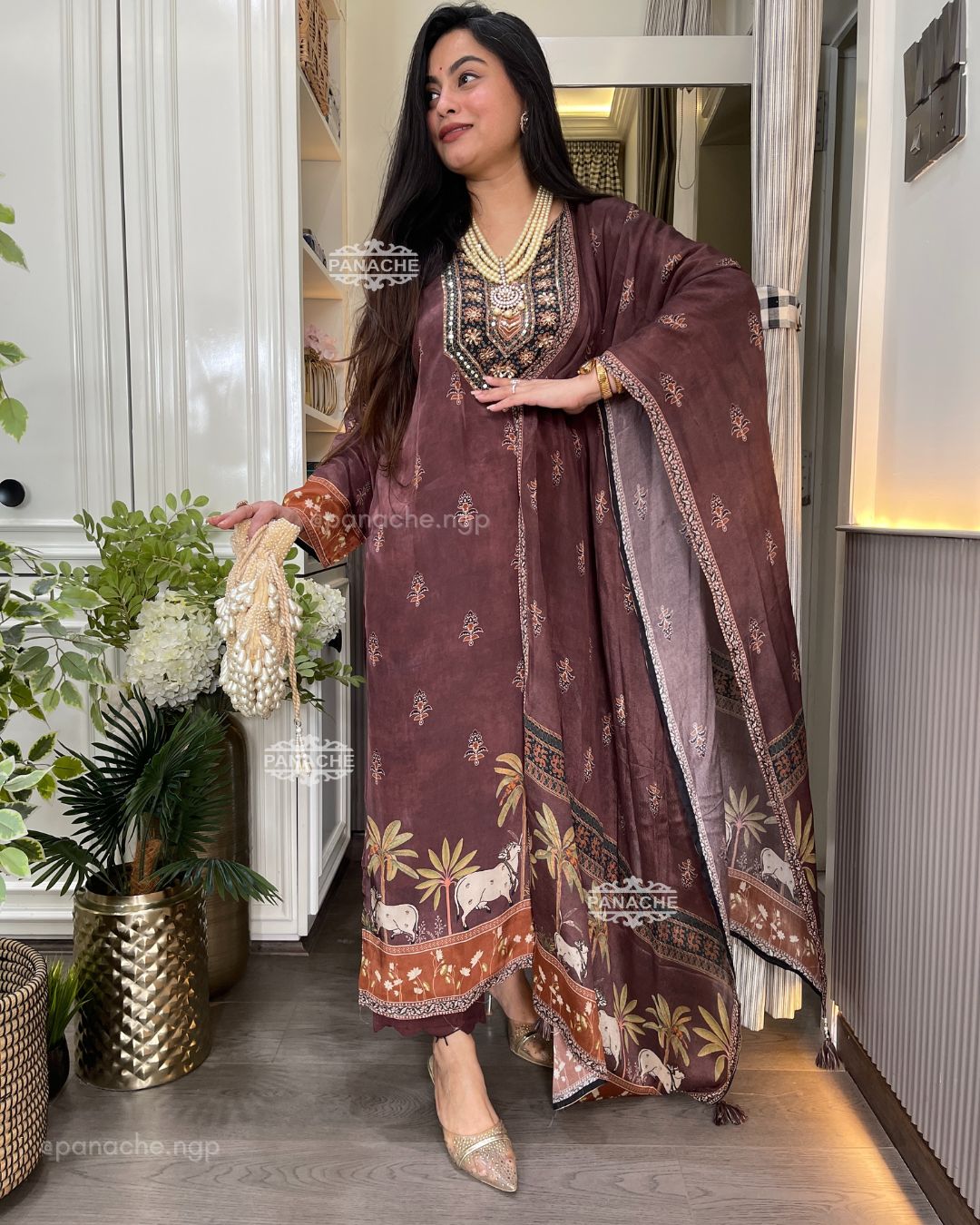 Ajrak gajji semiformal set
