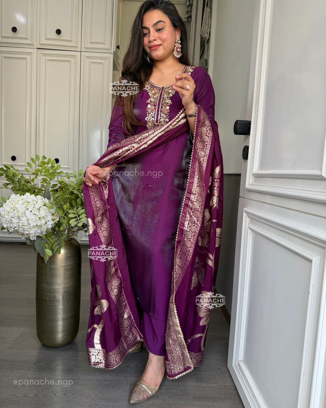 Partywear Banarasi set