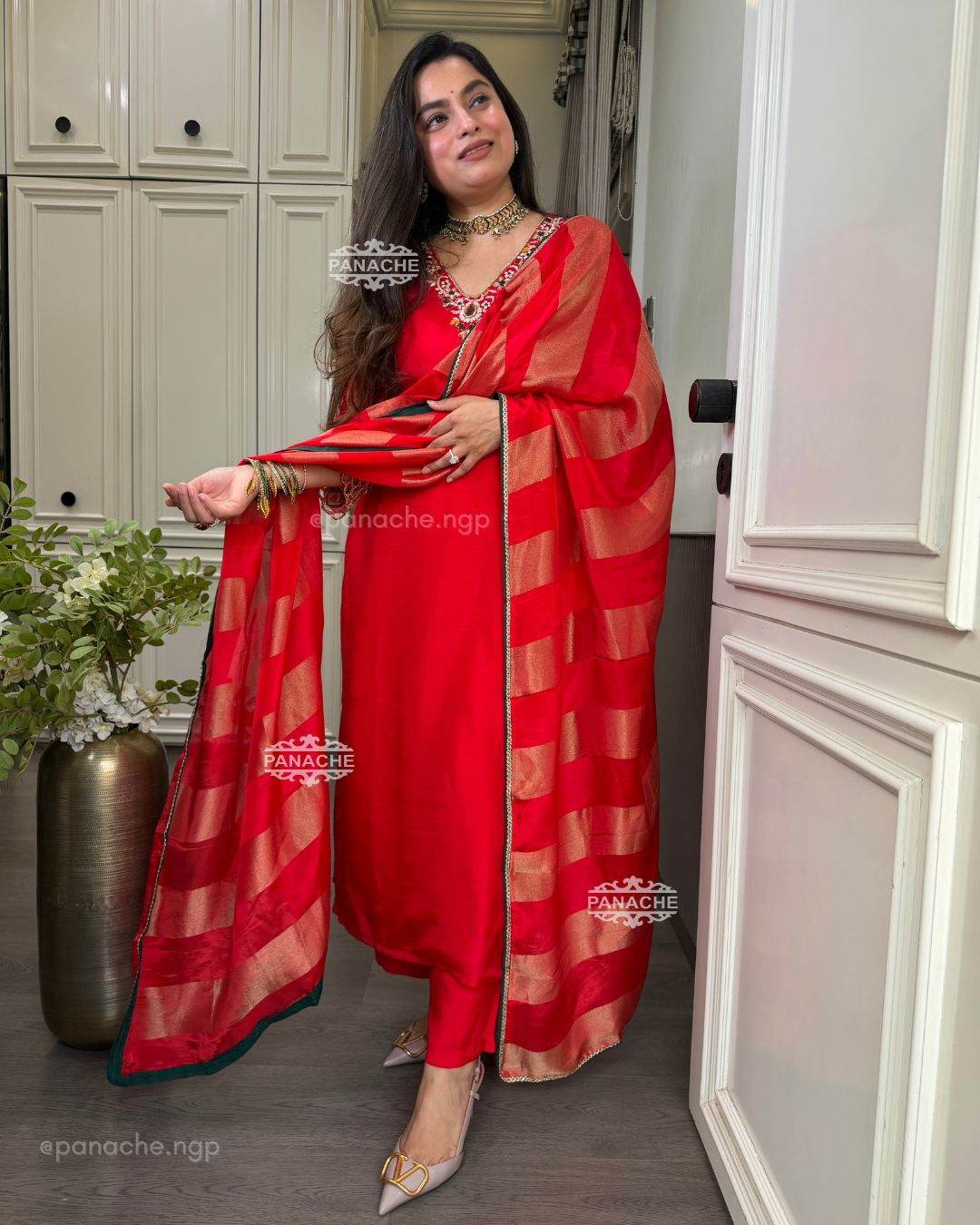 Meher cutwork suit set