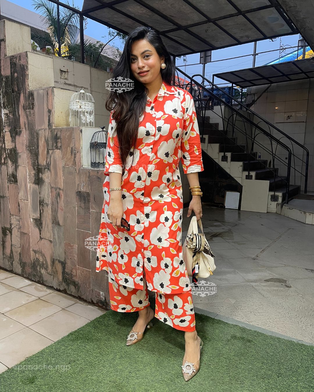 Printed budget coord set