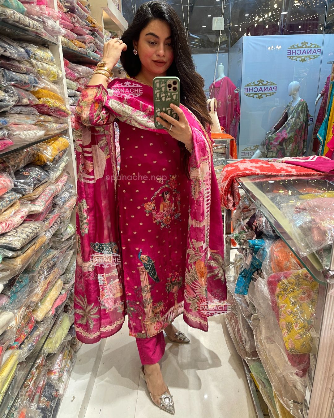Pink Banarasi set