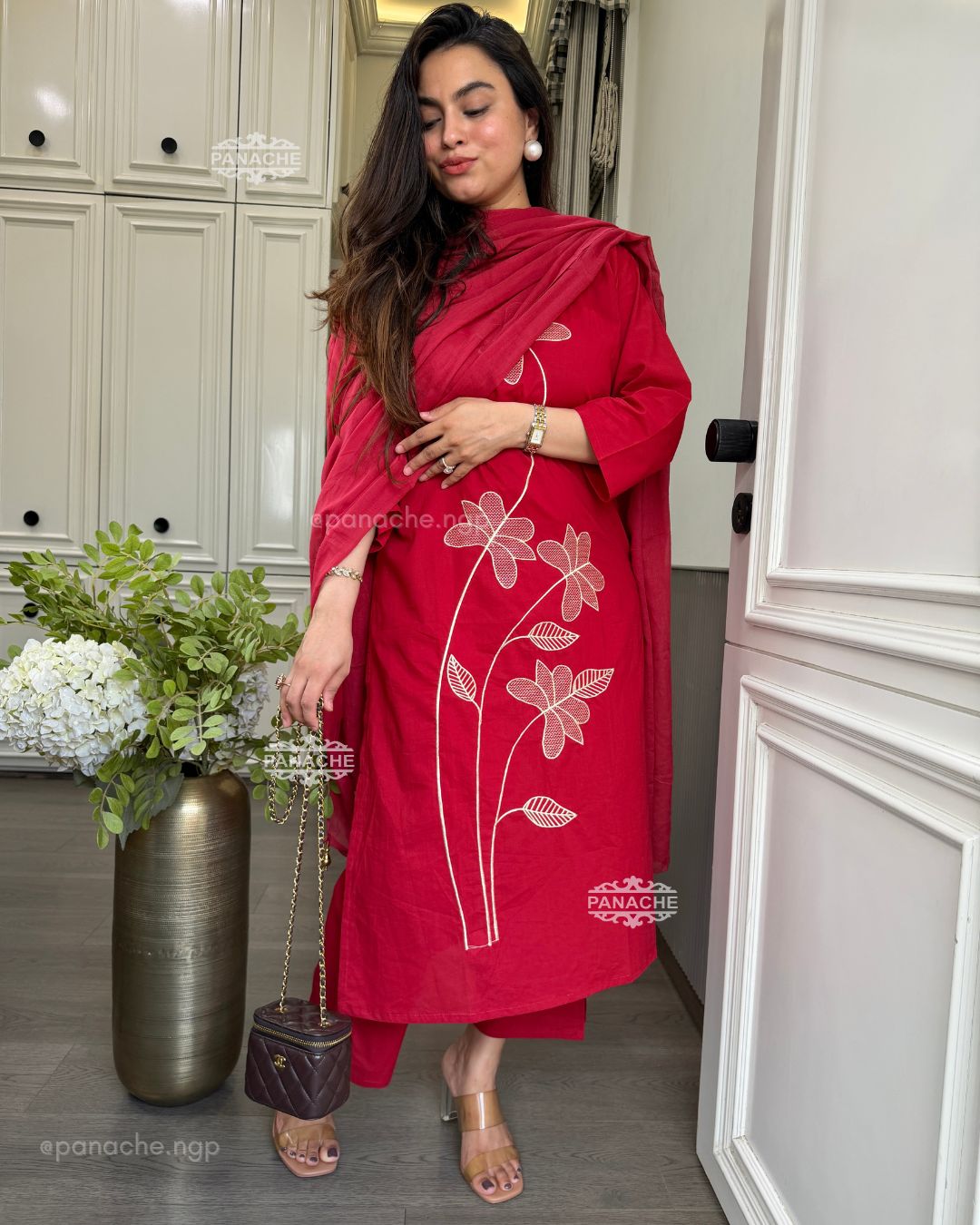 Fresh red suit set