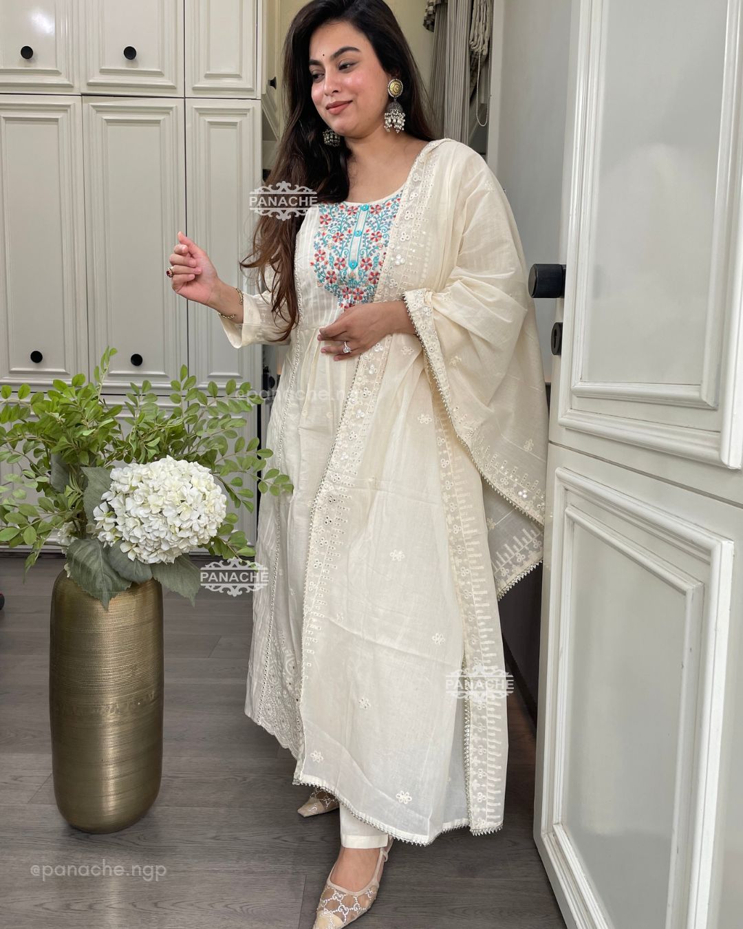 Swan cotton set
