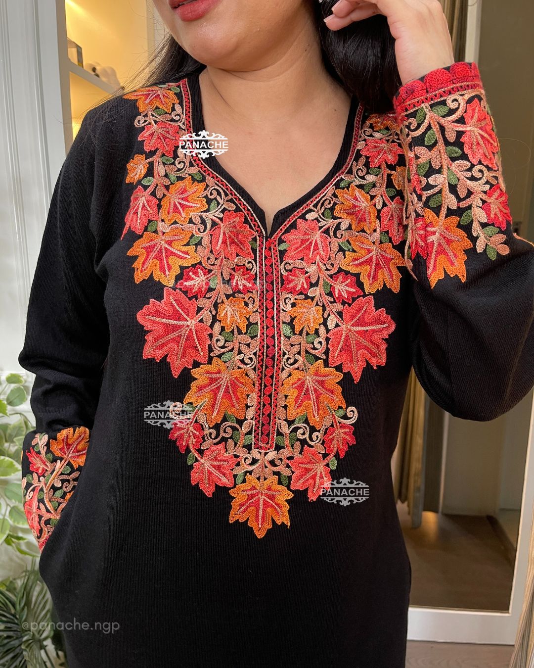 Pashmina woollen suit set