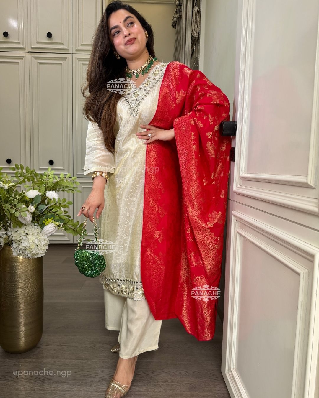 Ivory sindoori set