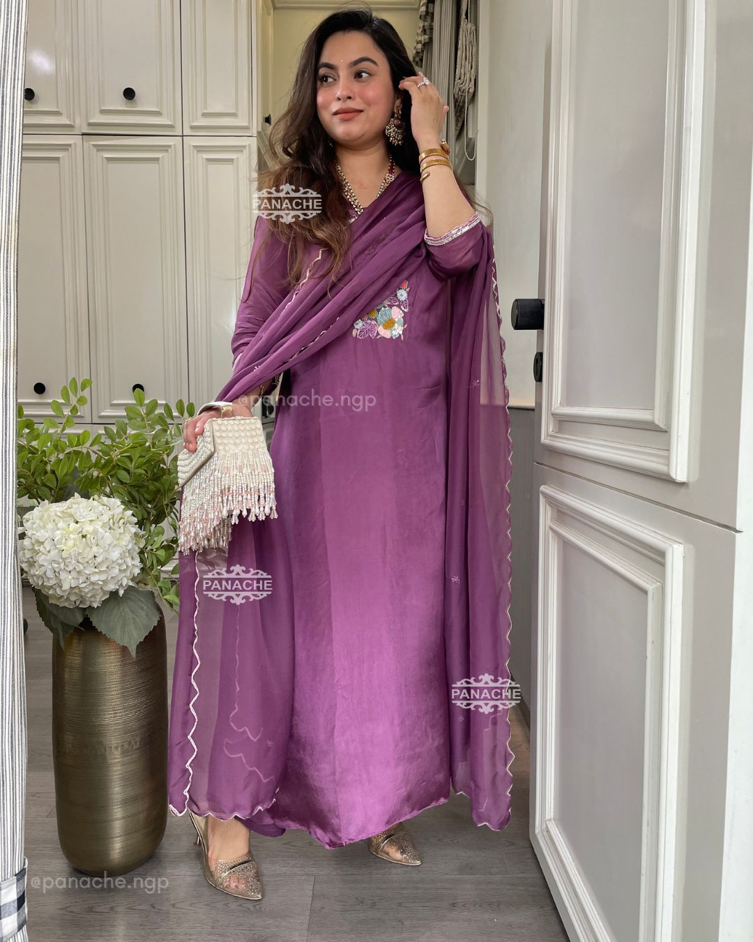 Lavender Sitara set