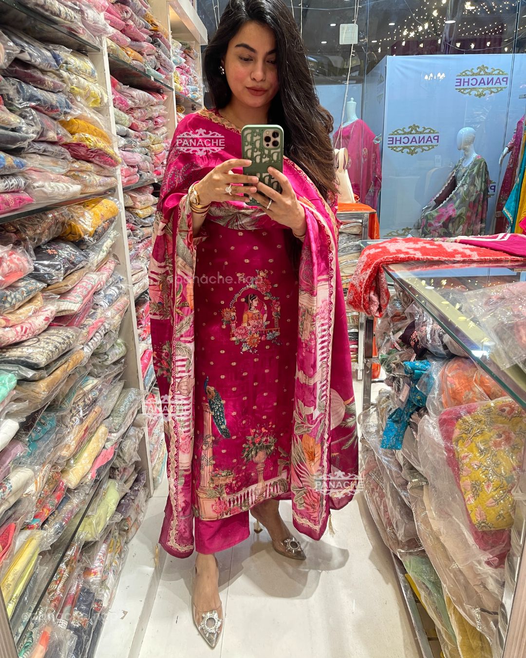 Pink Banarasi set