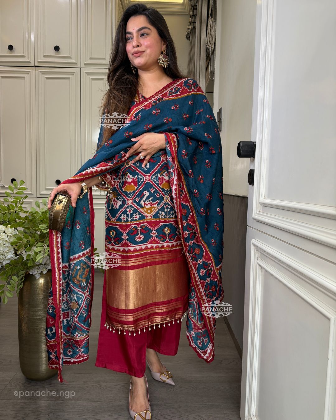 Royal Patola gajji suit set