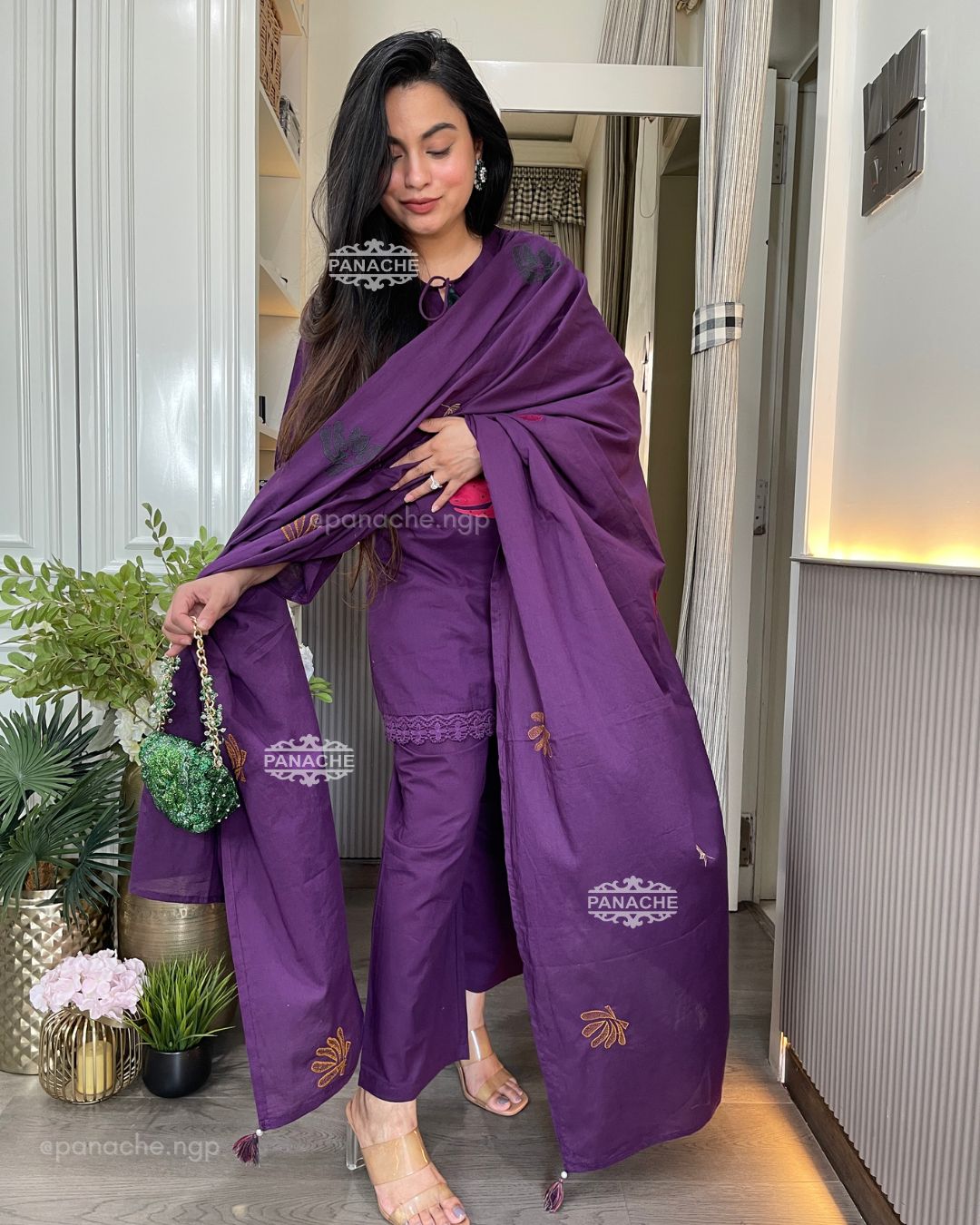 Colourful cotton suit set