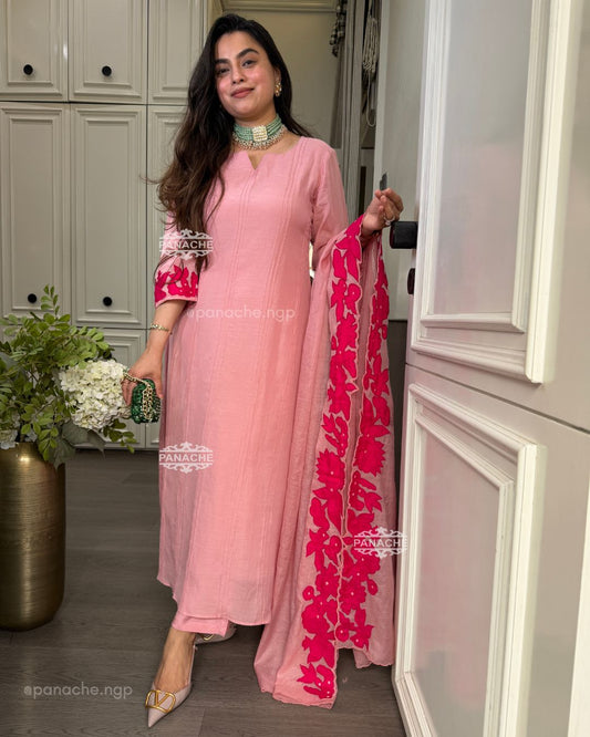 Blush pink ensemble set