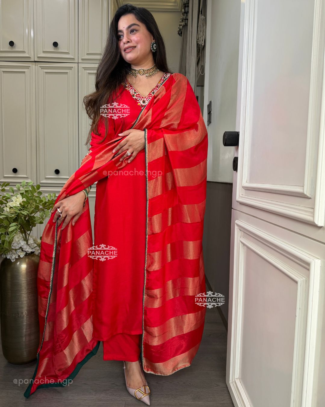 Meher cutwork suit set