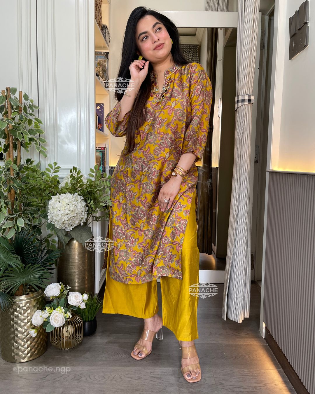 Kalamkari budget coords with earrings