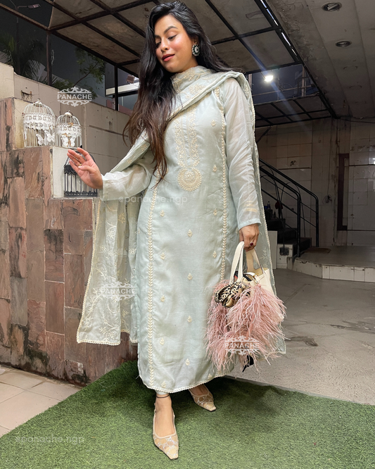 Winter pastels suits