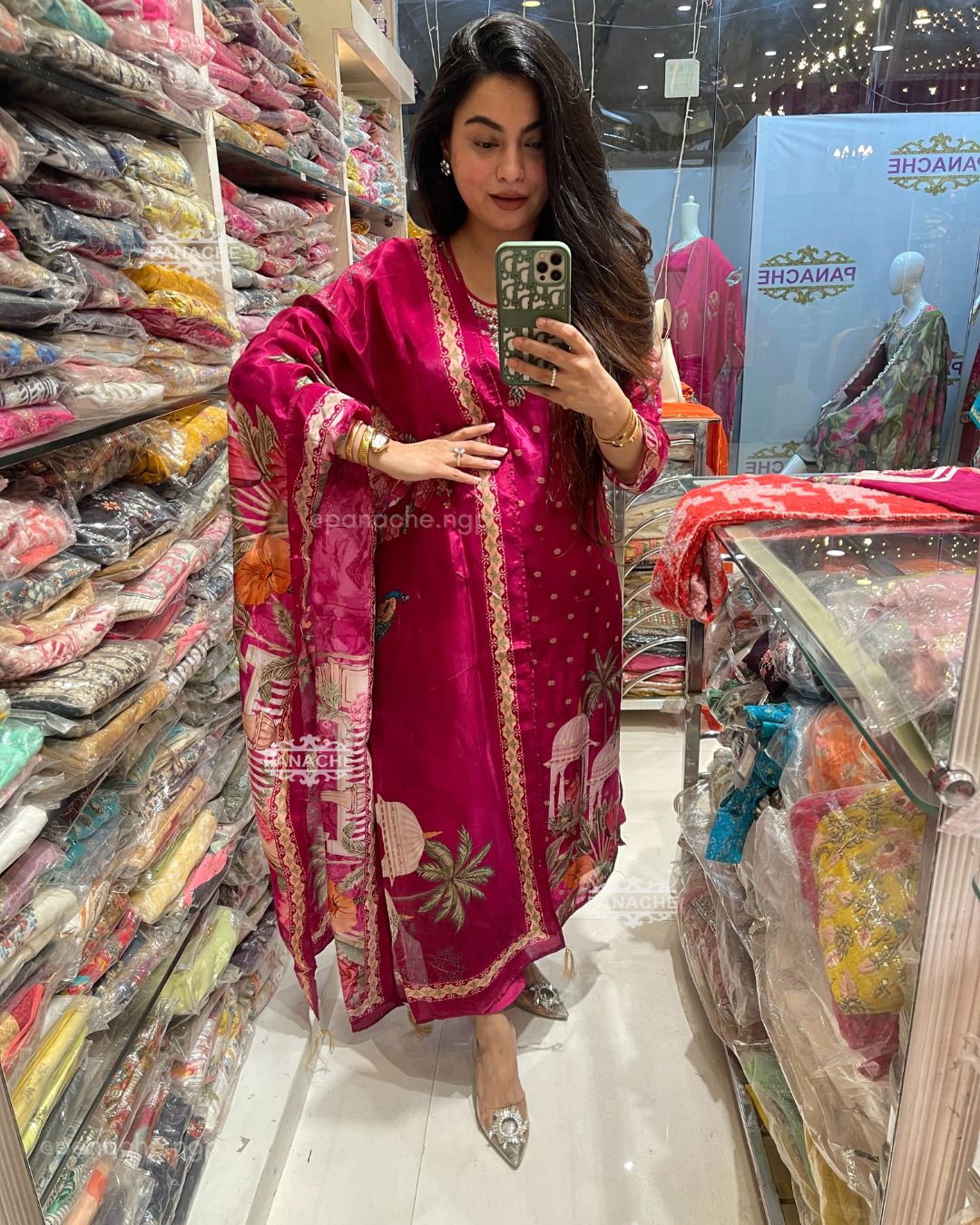 Pink Banarasi set