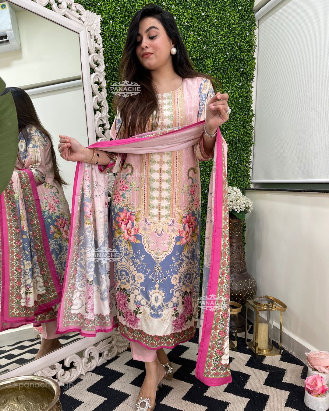 Karachi baby pink set