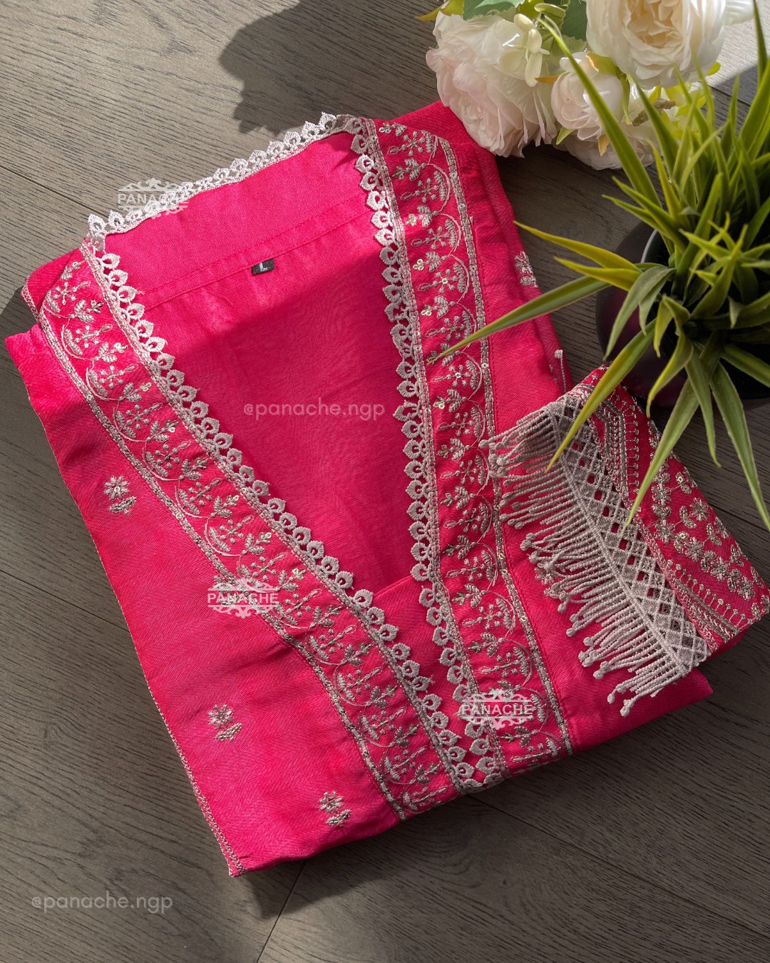 Karachi pink suit set