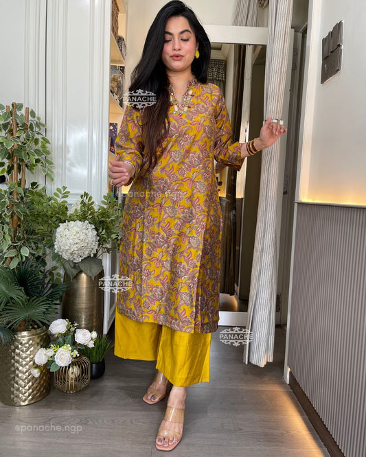 Kalamkari budget coords with earrings