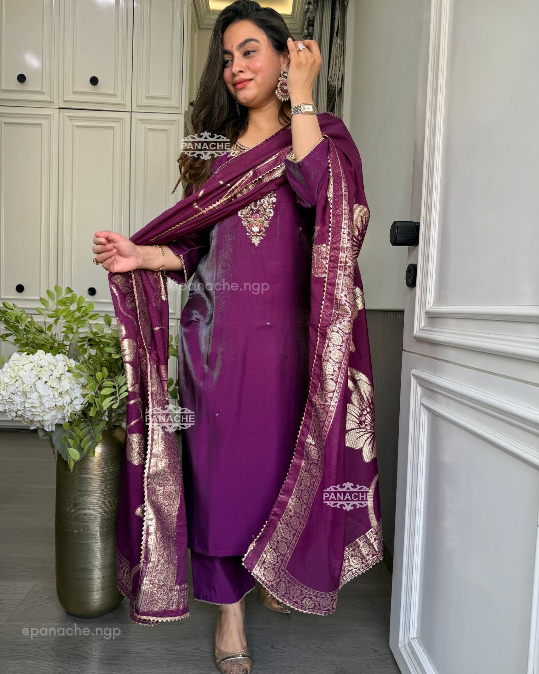 Partywear Banarasi set