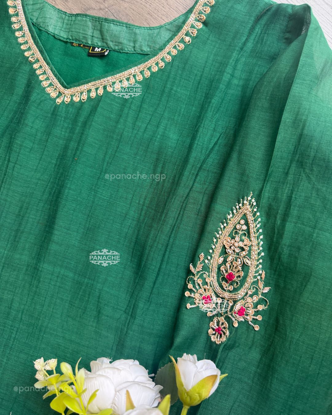 Emerald mul party wear