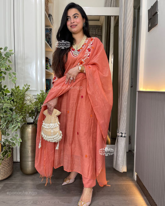 Gajari frenchknot mul set